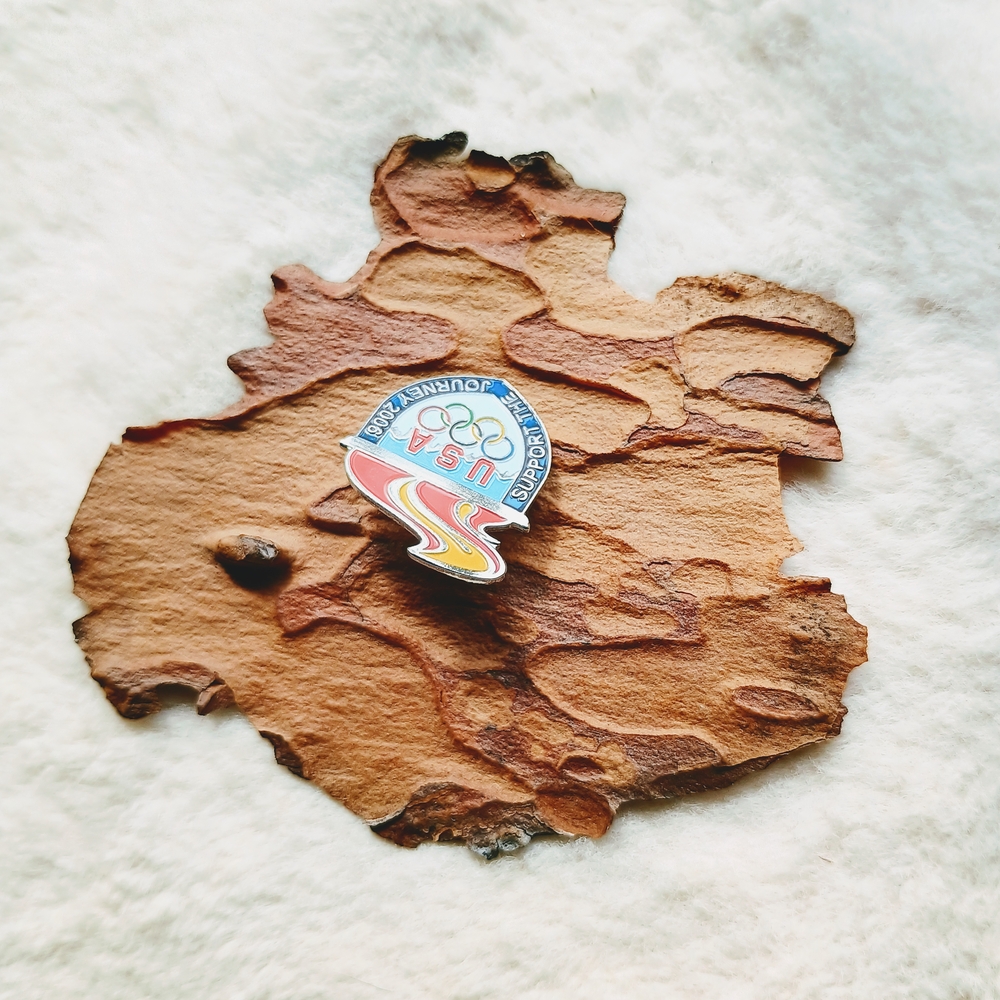 USA 2006 Support the Journey Olympic Collector Pin, hat pin, enamel lapel pin - Picture 2 of 4